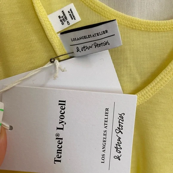 & Other Stories Yellow Tank Size 6 - Picture 3 of 8